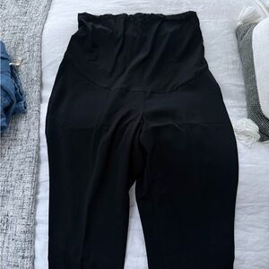 Maternity Black Women's High-Waisted Pants
